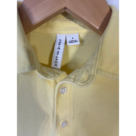Janie and Jack boys 3t yellow polo - Picture 3 of 3